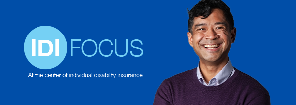 IDI Focus header featuring a casual professional smiling